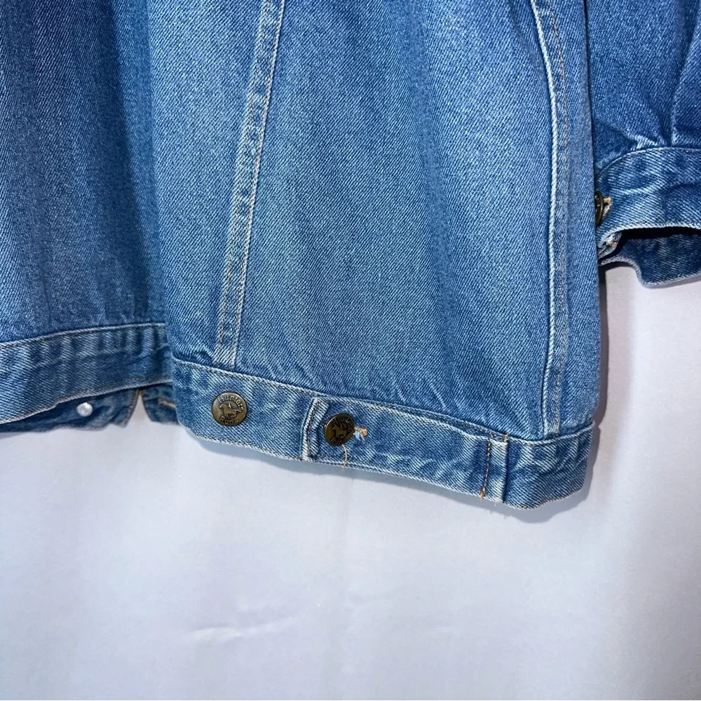 Vtg Hunter’s Run Denim Trucker Jacket Blue Classic Vtg Wash Button Front Sz‎ 1XL